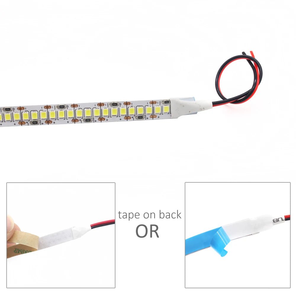 12V LED Strip Light | Ultra - Bright SMD 2835 240 LEDs/m That Glows Evenly & Sticks Firmly | Warm White, Cool White & Natural White | 1m–5m Lengths - Holcart