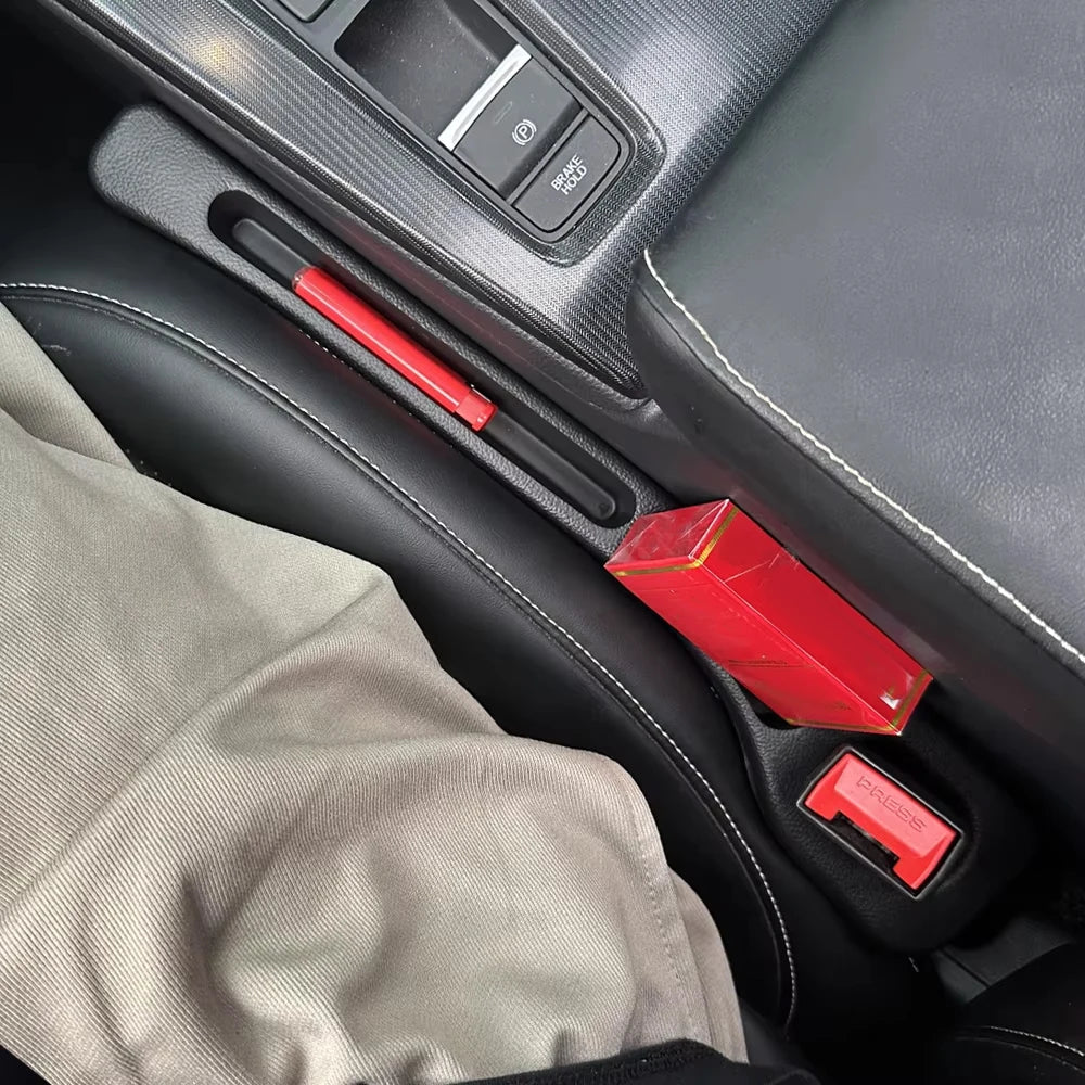 Car Seat Gap Filler & Side Seam Plug Strip | Leak - Proof Universal Fit for All Cars | Phone & Wallet Holder - Holcart