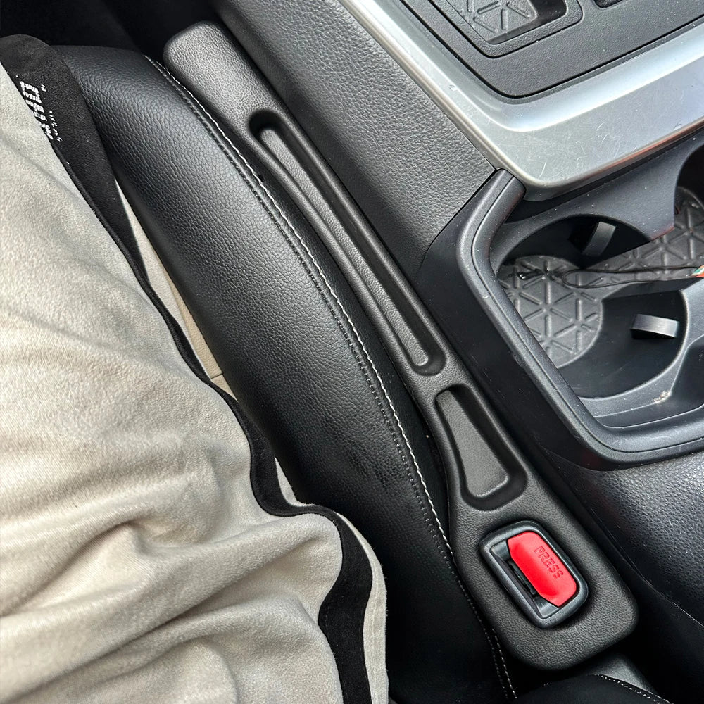 Car Seat Gap Filler & Side Seam Plug Strip | Leak - Proof Universal Fit for All Cars | Phone & Wallet Holder - Holcart