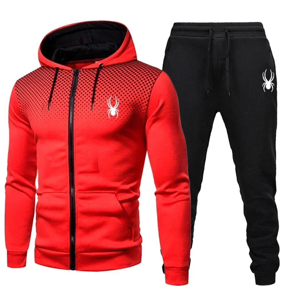 Men's 2 - Piece Tracksuit Set | Zip - Up Hoodie & Matching Joggers That Move With You | Warm Casual Sportswear for Autumn & Winter | Sizes S–XXXL - Holcart