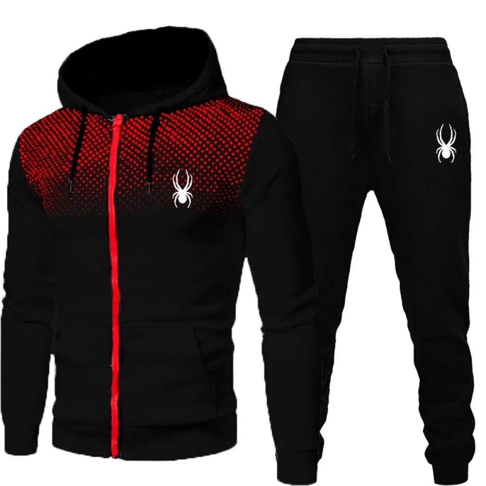 Men's 2 - Piece Tracksuit Set | Zip - Up Hoodie & Matching Joggers That Move With You | Warm Casual Sportswear for Autumn & Winter | Sizes S–XXXL - Holcart