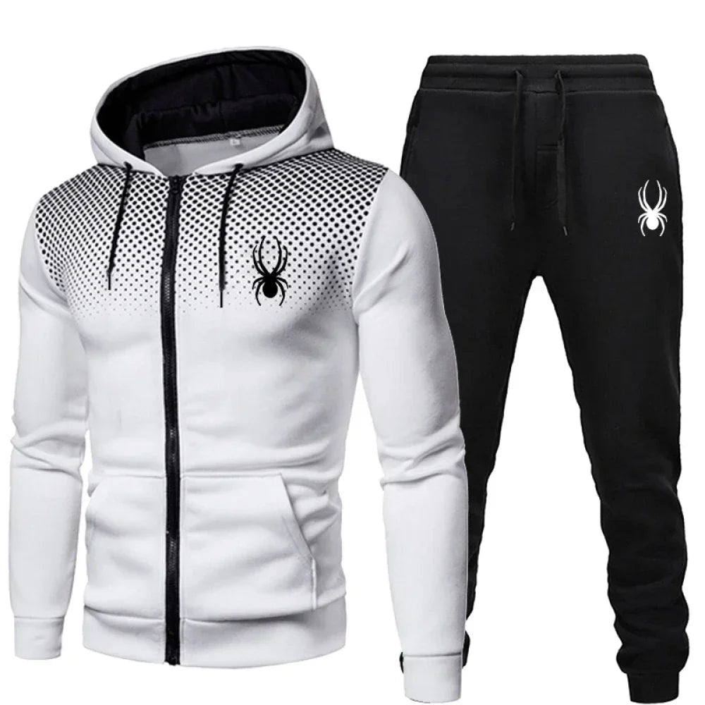 Men's 2 - Piece Tracksuit Set | Zip - Up Hoodie & Matching Joggers That Move With You | Warm Casual Sportswear for Autumn & Winter | Sizes S–XXXL - Holcart