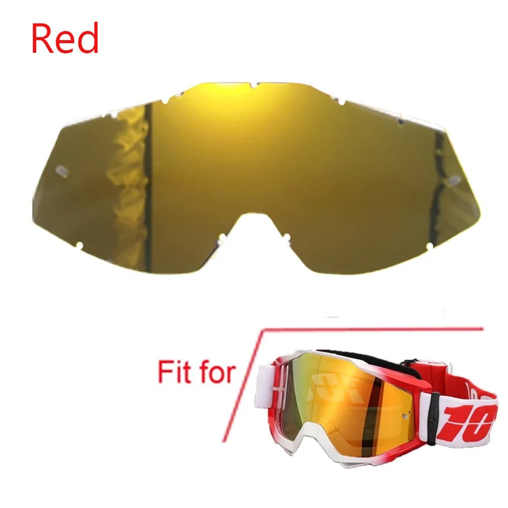 Motorcycle Motocross Goggles | Crystal - Clear Wide - Vision Lenses That Shield Your Eyes at Full Speed | Fits Helmets | Dirt Bike, ATV, Ski & Cycling - Holcart