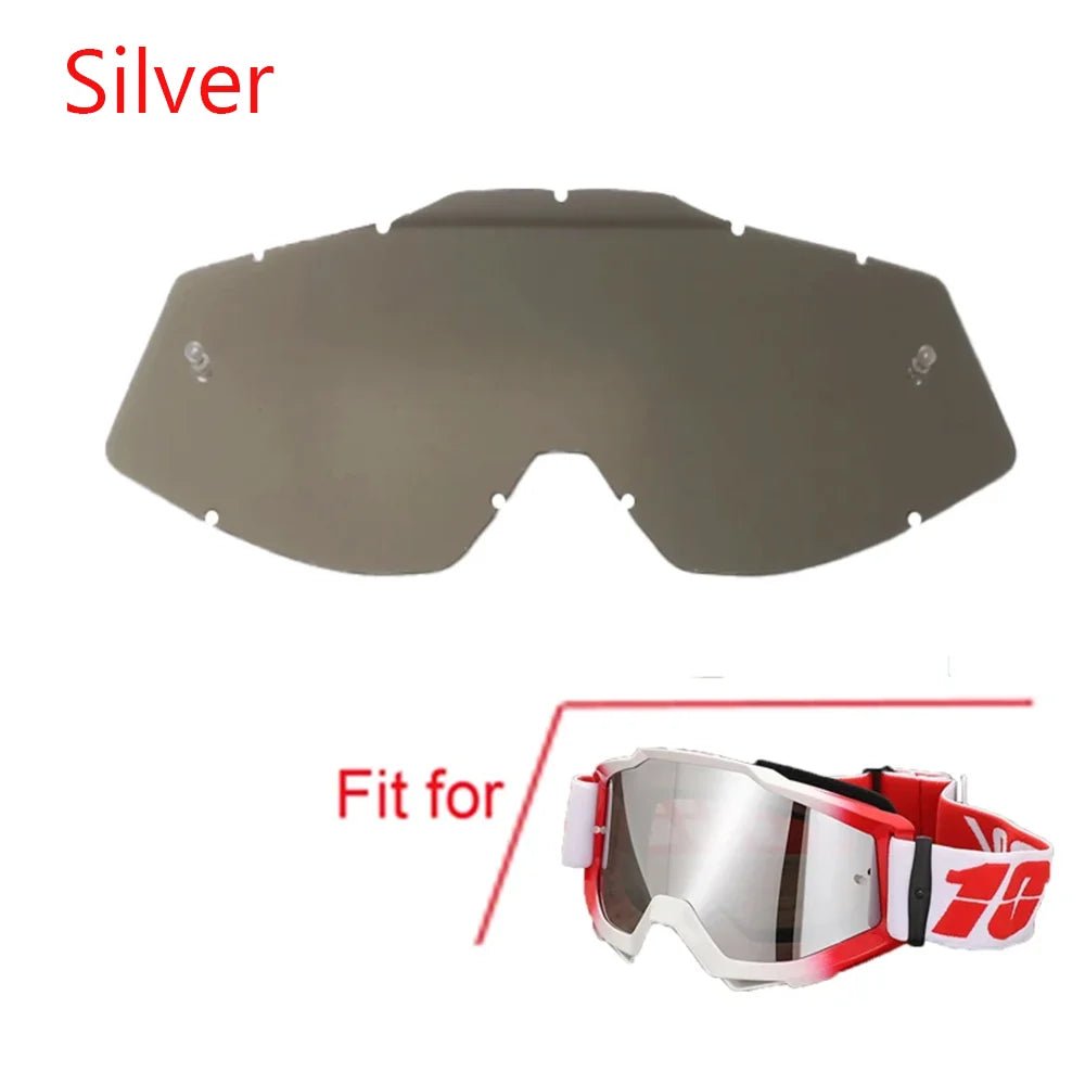 Motorcycle Motocross Goggles | Crystal - Clear Wide - Vision Lenses That Shield Your Eyes at Full Speed | Fits Helmets | Dirt Bike, ATV, Ski & Cycling - Holcart