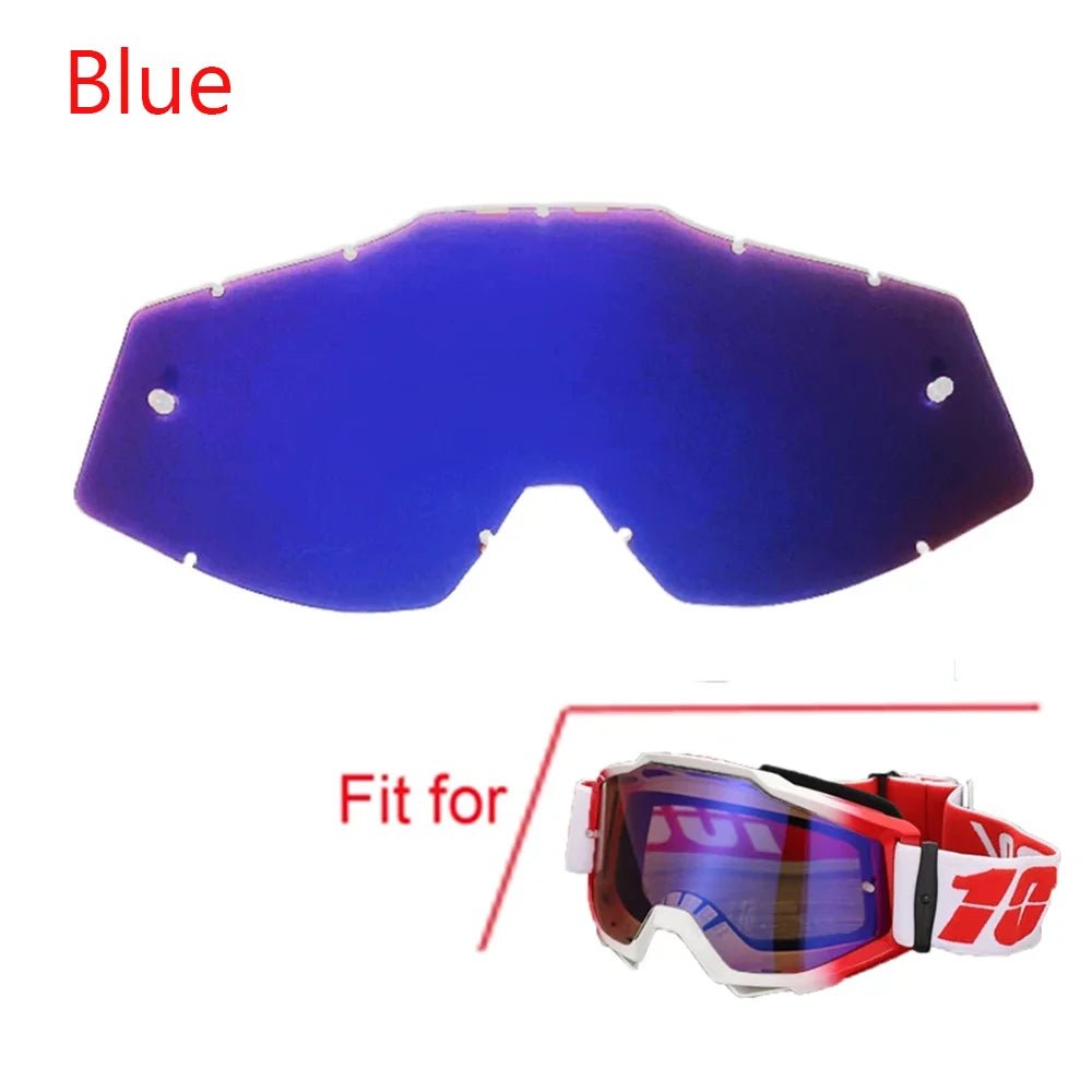 Motorcycle Motocross Goggles | Crystal - Clear Wide - Vision Lenses That Shield Your Eyes at Full Speed | Fits Helmets | Dirt Bike, ATV, Ski & Cycling - Holcart
