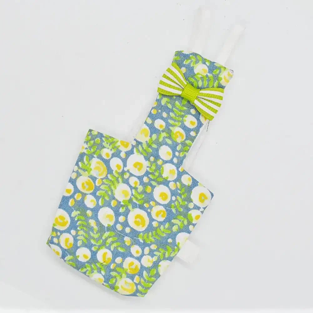Parrot Diaper Flight Suit with Bowtie | Soft Washable Cotton That Wraps Your Bird in Comfort & Style | 9 Colorful Prints | Sizes XS–XL - Holcart