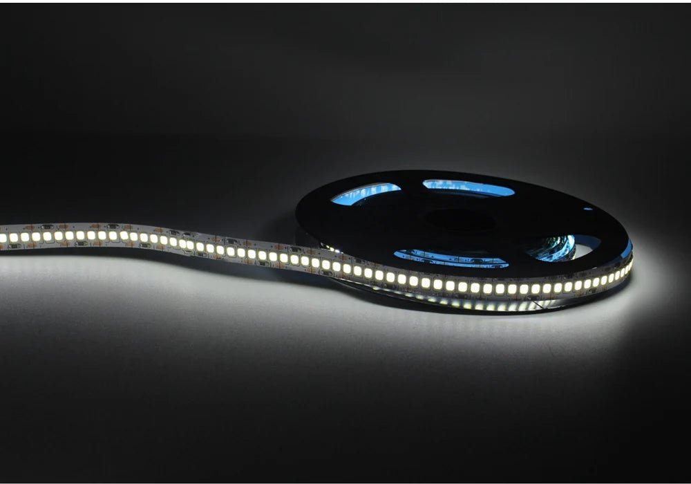 12V LED Strip Light | Ultra - Bright SMD 2835 240 LEDs/m That Glows Evenly & Sticks Firmly | Warm White, Cool White & Natural White | 1m–5m Lengths - Holcart