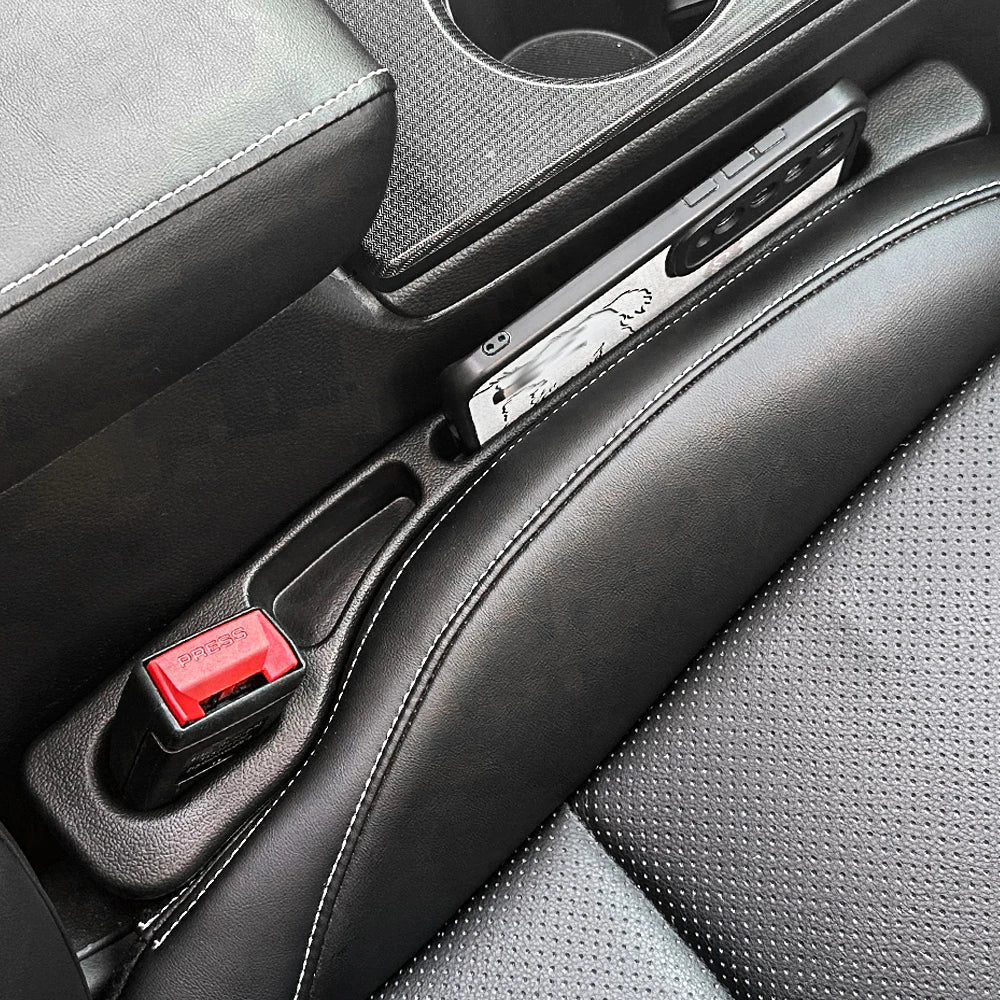 Car Seat Gap Filler & Side Seam Plug Strip | Leak - Proof Universal Fit for All Cars | Phone & Wallet Holder - Holcart