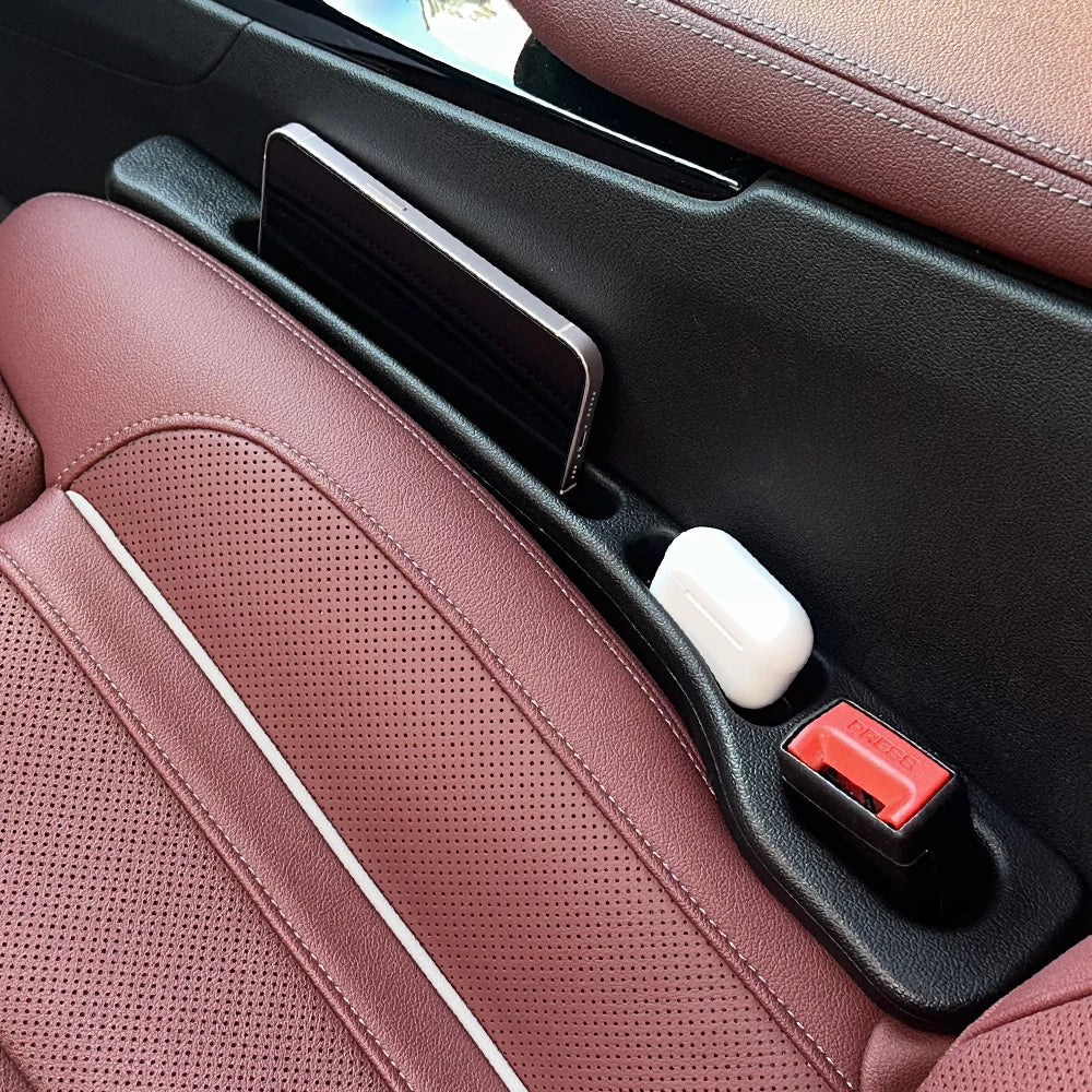 Car Seat Gap Filler & Side Seam Plug Strip | Leak - Proof Universal Fit for All Cars | Phone & Wallet Holder - Holcart
