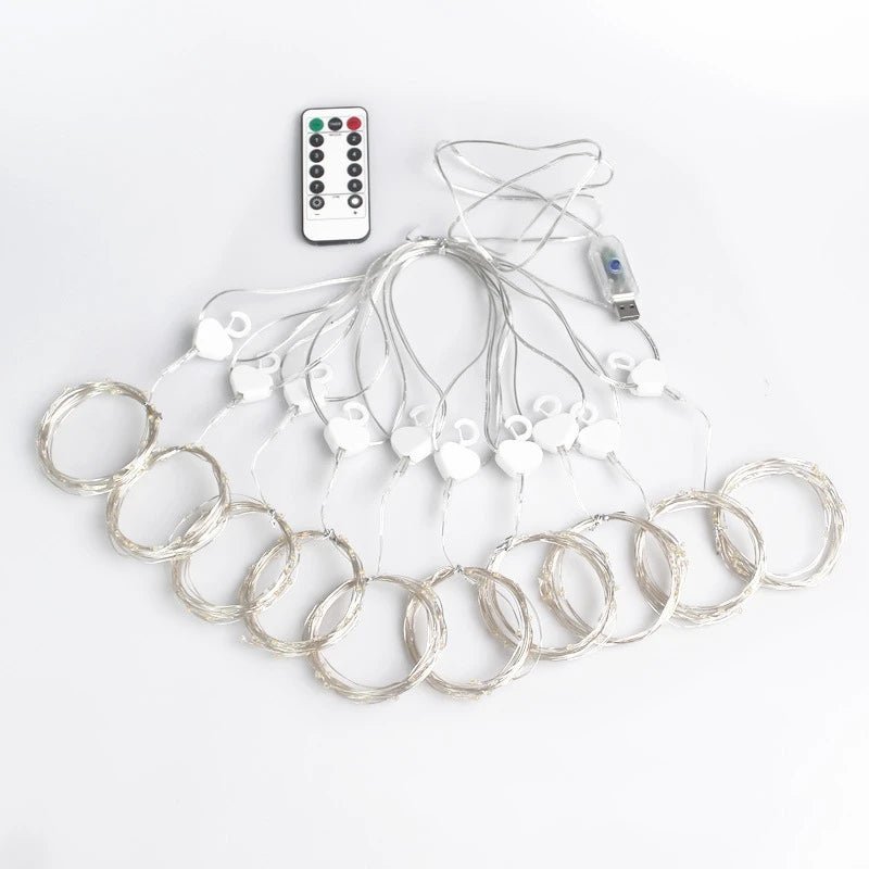 LED Curtain Fairy Lights | Warm Golden Glow That Transforms Any Room in Seconds | USB Powered String Lights with Remote & Timer for Bedroom, Wedding & Christmas Decor - Holcart