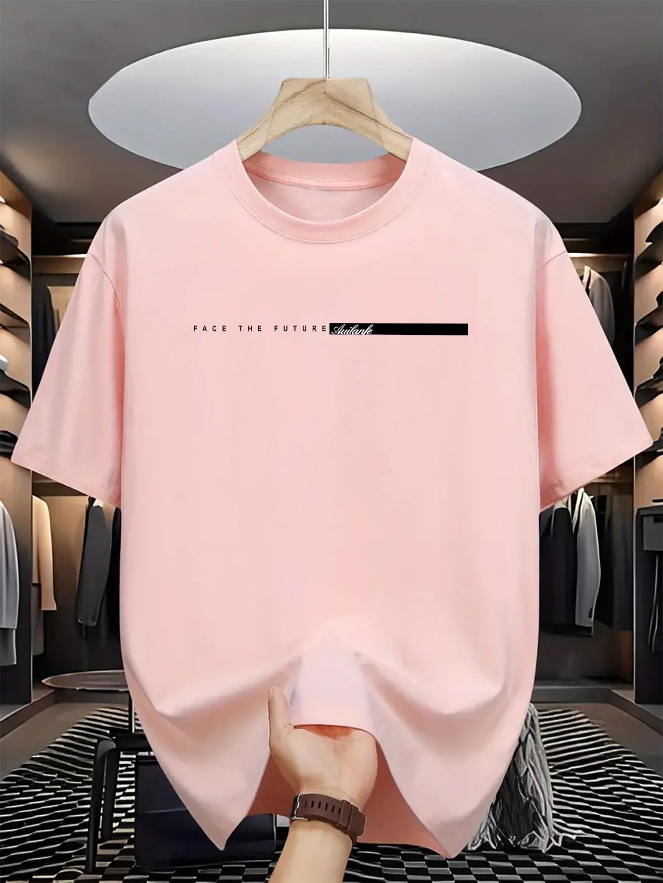 Men's 100% Cotton Letter Print T-Shirt | Soft Breathable Fabric in a Relaxed Loose Fit | Bold High Street Style for All Seasons | Sizes XS–XXL - Holcart
