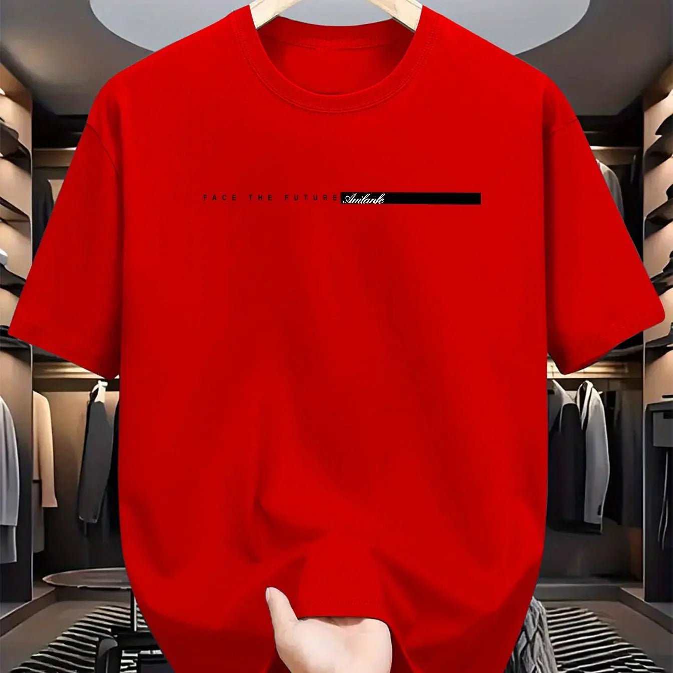 Men's 100% Cotton Letter Print T-Shirt | Soft Breathable Fabric in a Relaxed Loose Fit | Bold High Street Style for All Seasons | Sizes XS–XXL - Holcart