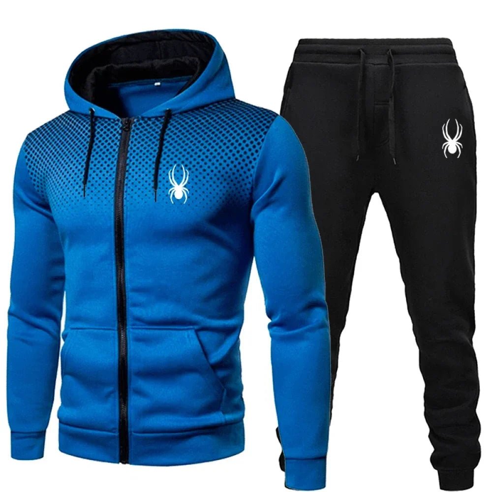 Men's 2 - Piece Tracksuit Set | Zip - Up Hoodie & Matching Joggers That Move With You | Warm Casual Sportswear for Autumn & Winter | Sizes S–XXXL - Holcart