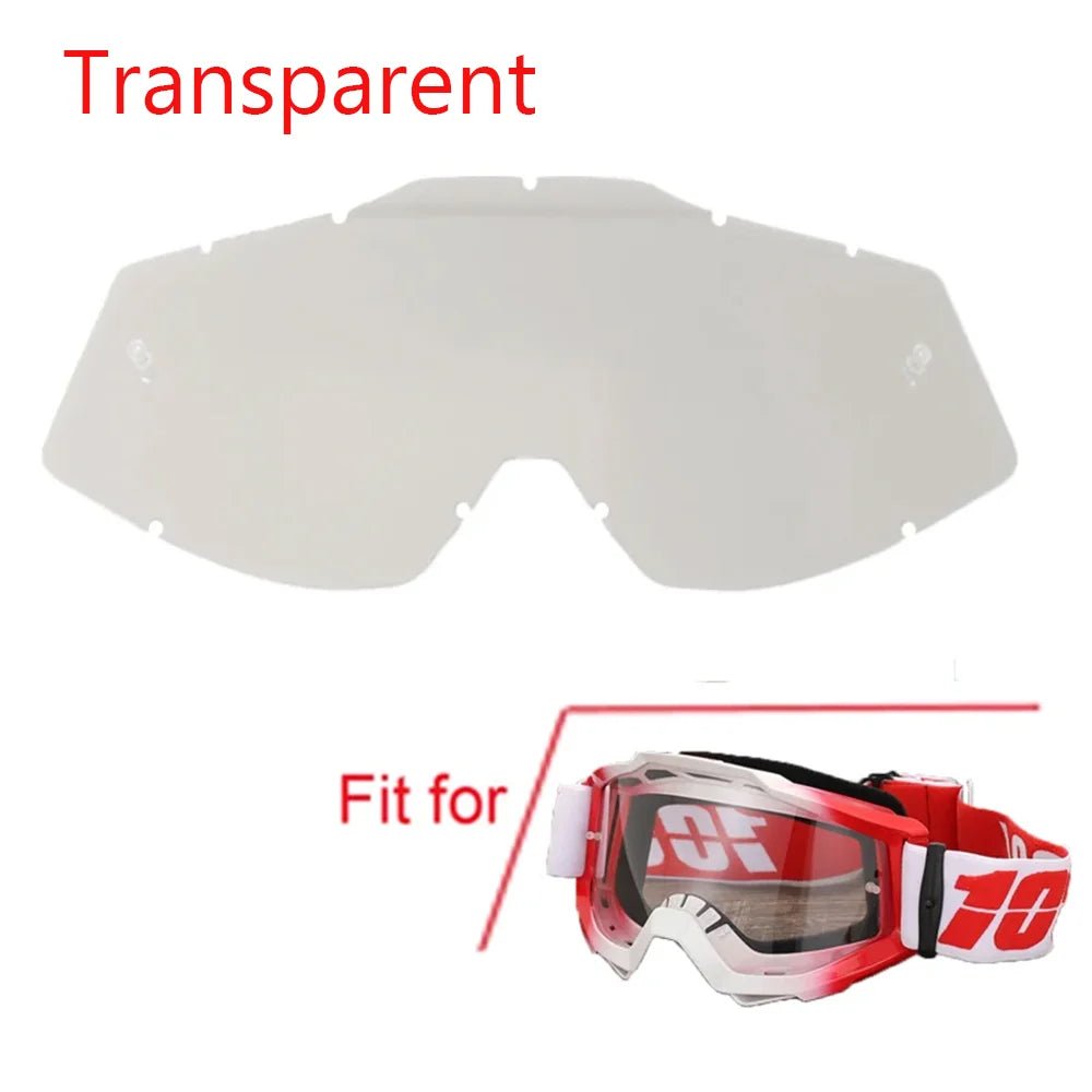 Motorcycle Motocross Goggles | Crystal - Clear Wide - Vision Lenses That Shield Your Eyes at Full Speed | Fits Helmets | Dirt Bike, ATV, Ski & Cycling - Holcart