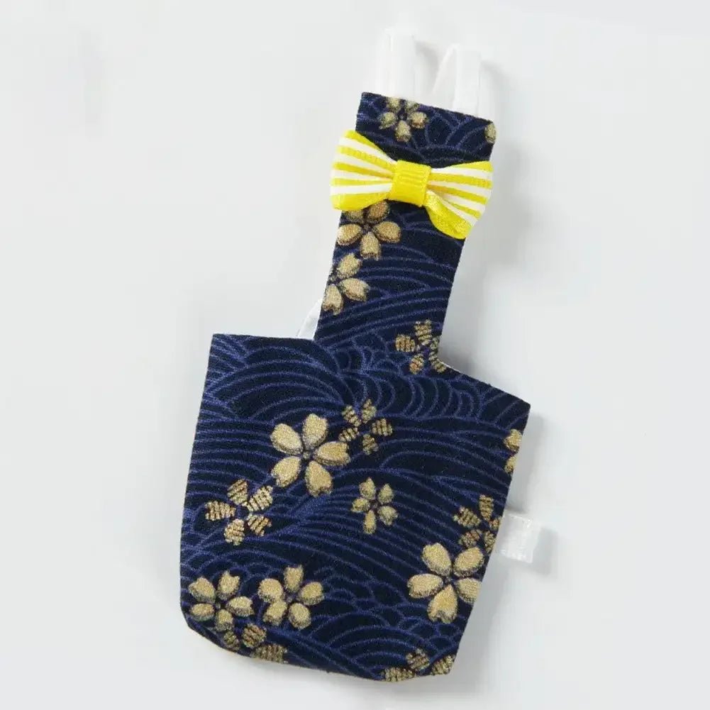 Parrot Diaper Flight Suit with Bowtie | Soft Washable Cotton That Wraps Your Bird in Comfort & Style | 9 Colorful Prints | Sizes XS–XL - Holcart